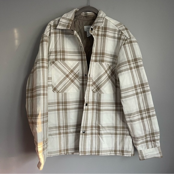 Men’s H&M Padded Overshirt Flannel Jacket - Picture 2 of 4